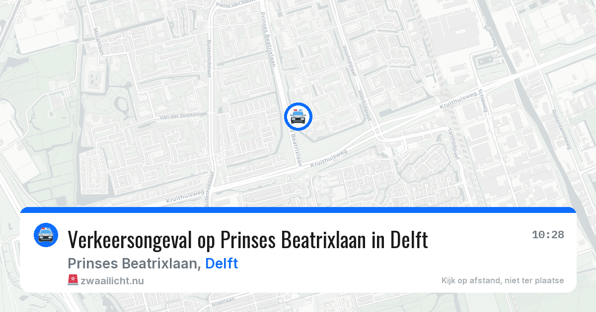 Verkeersongeval op Prinses Beatrixlaan in Delft — 21 apr 2026