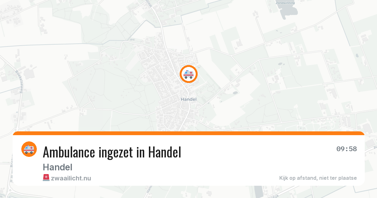 Ambulance ingezet in Handel — 6 jul 2026