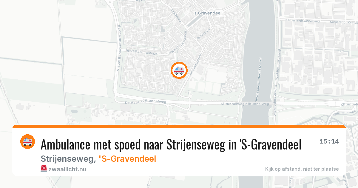 Ambulance met spoed naar Strijenseweg in 'S-Gravendeel — 17 jul 2026