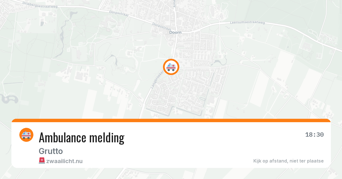 Ambulance melding — 24 jul 2026