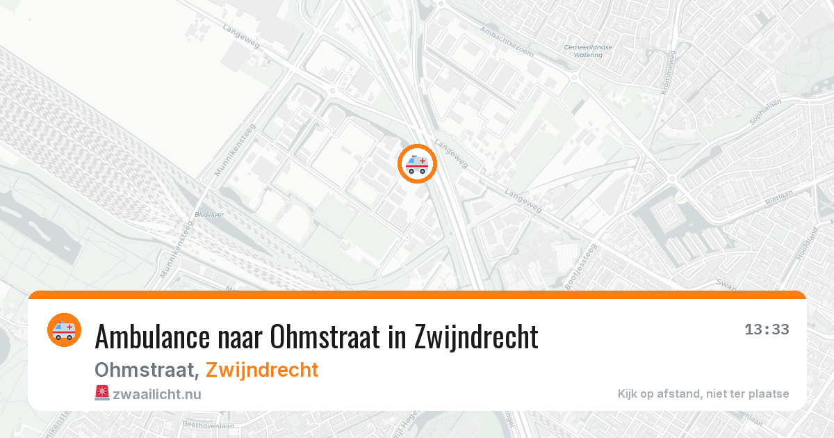 Ambulance naar Ohmstraat in Zwijndrecht — 8 mei 2026