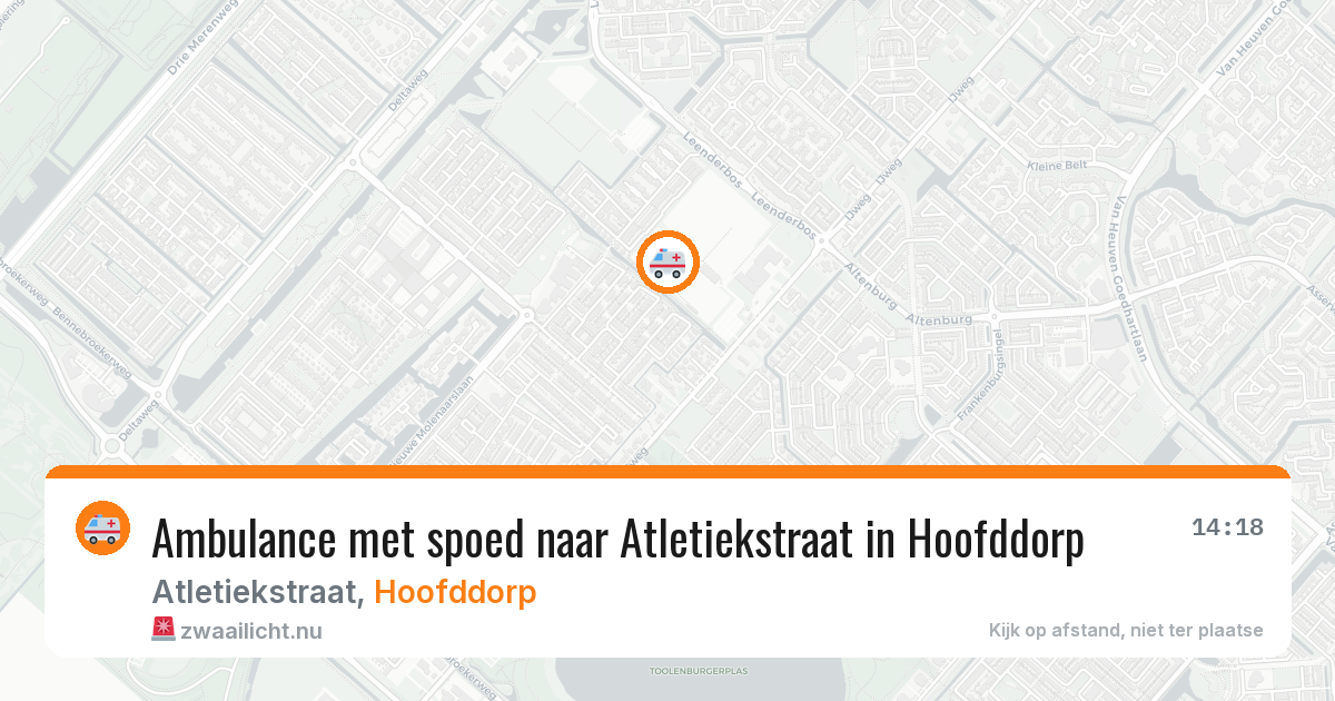Ambulance met spoed naar Atletiekstraat in Hoofddorp — 21 jan 2026