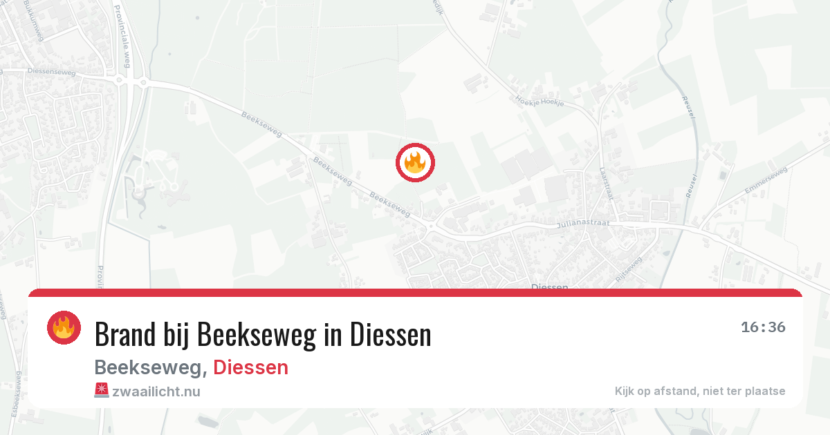 Brand bij Beekseweg in Diessen — 11 jul 2026