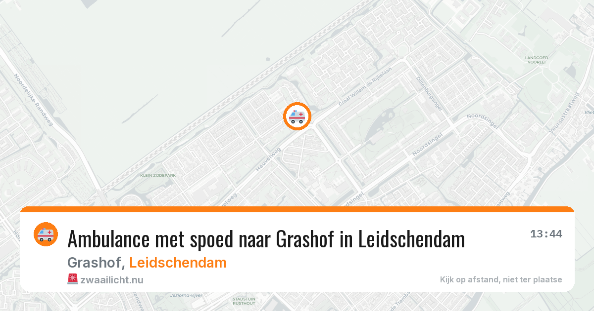Ambulance met spoed naar Grashof in Leidschendam — 12 jul 2026