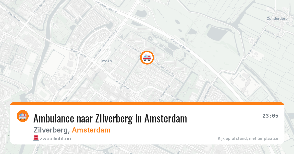 Ambulance naar Zilverberg in Amsterdam — 14 jul 2026