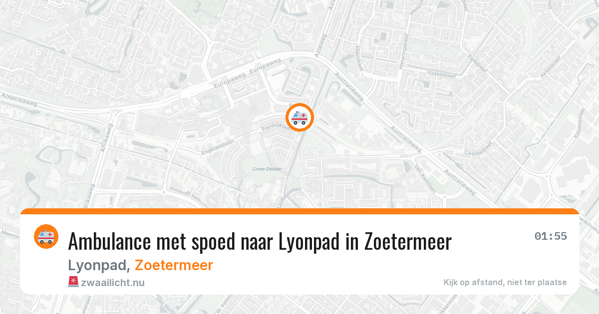 Ambulance met spoed naar Lyonpad in Zoetermeer — 6 mei 2026