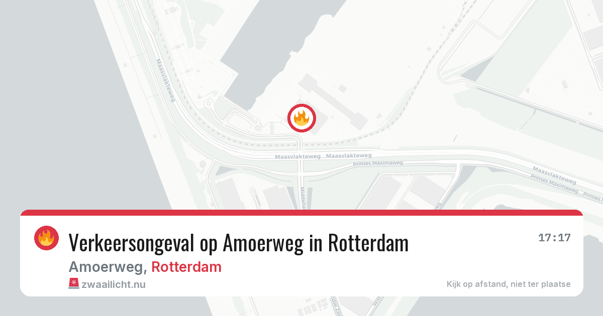 Verkeersongeval op Amoerweg in Rotterdam — 26 jan 2026