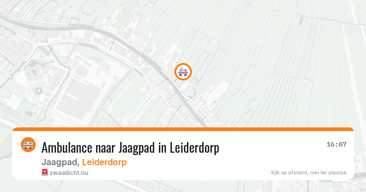 Ambulance naar Jaagpad in Leiderdorp — 26 jul 2026
