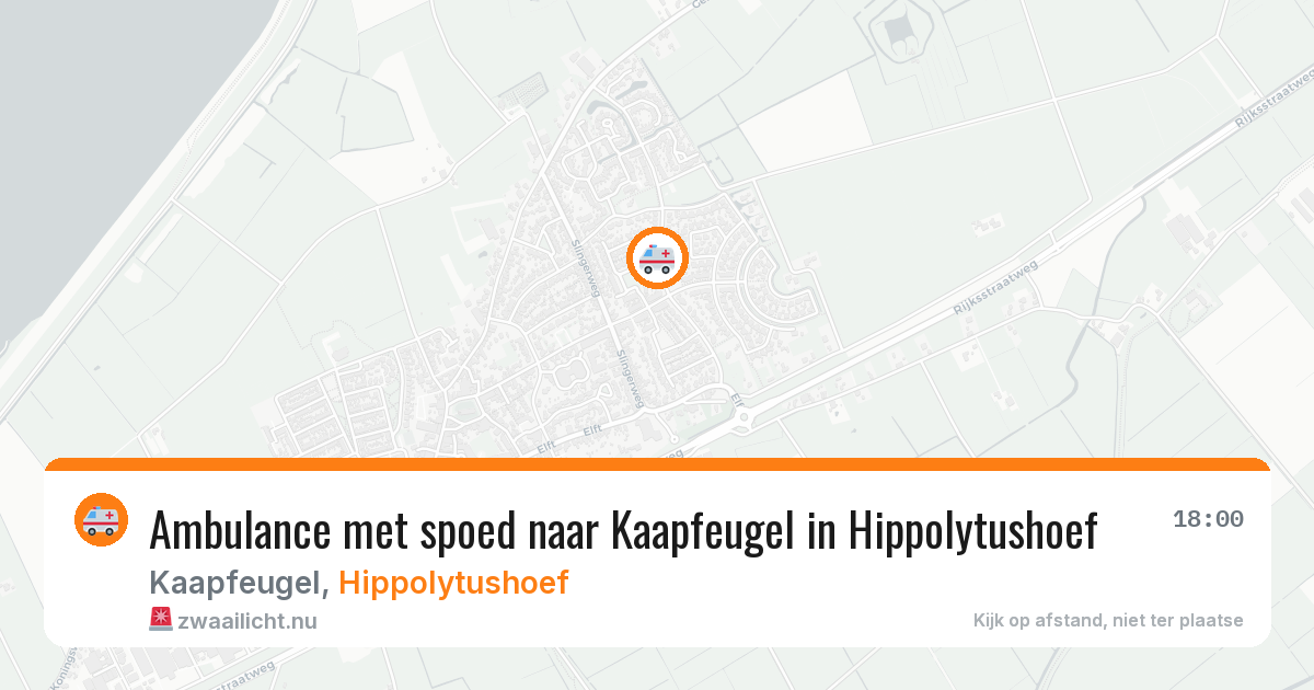Ambulance met spoed naar Kaapfeugel in Hippolytushoef — 21 jan 2026