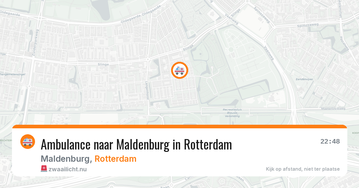 Ambulance naar Maldenburg in Rotterdam — 23 jul 2026