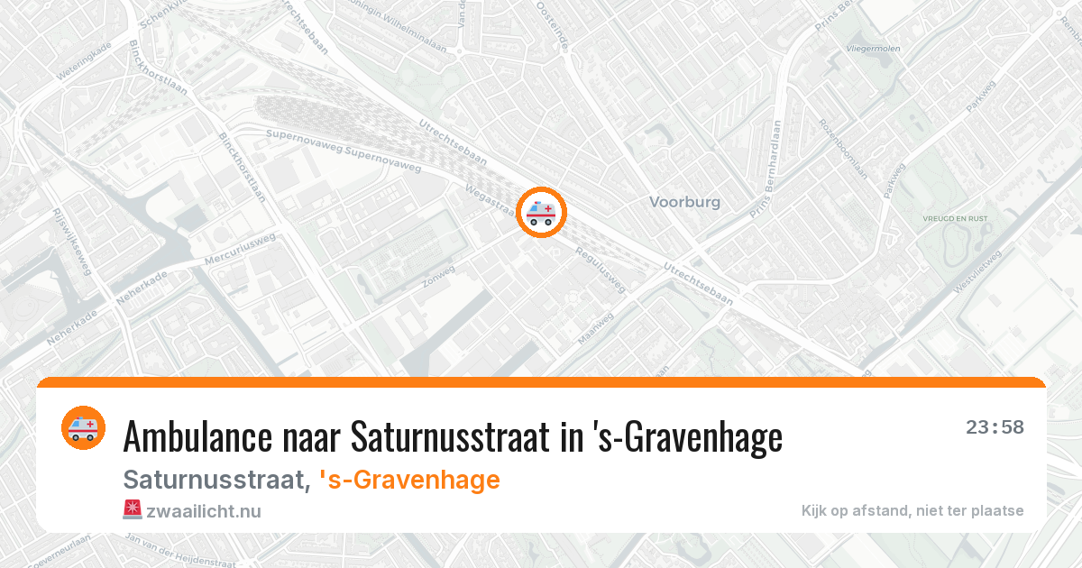 Ambulance naar Saturnusstraat in 's-Gravenhage — 28 mei 2026