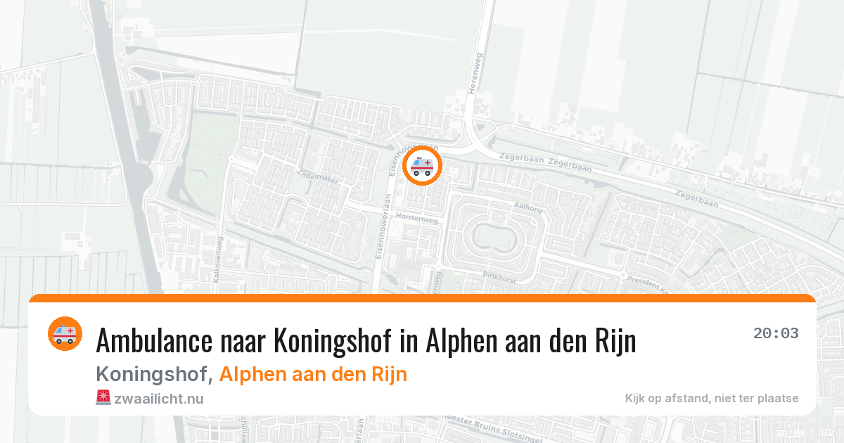 Ambulance naar Koningshof in Alphen aan den Rijn — 6 mei 2026