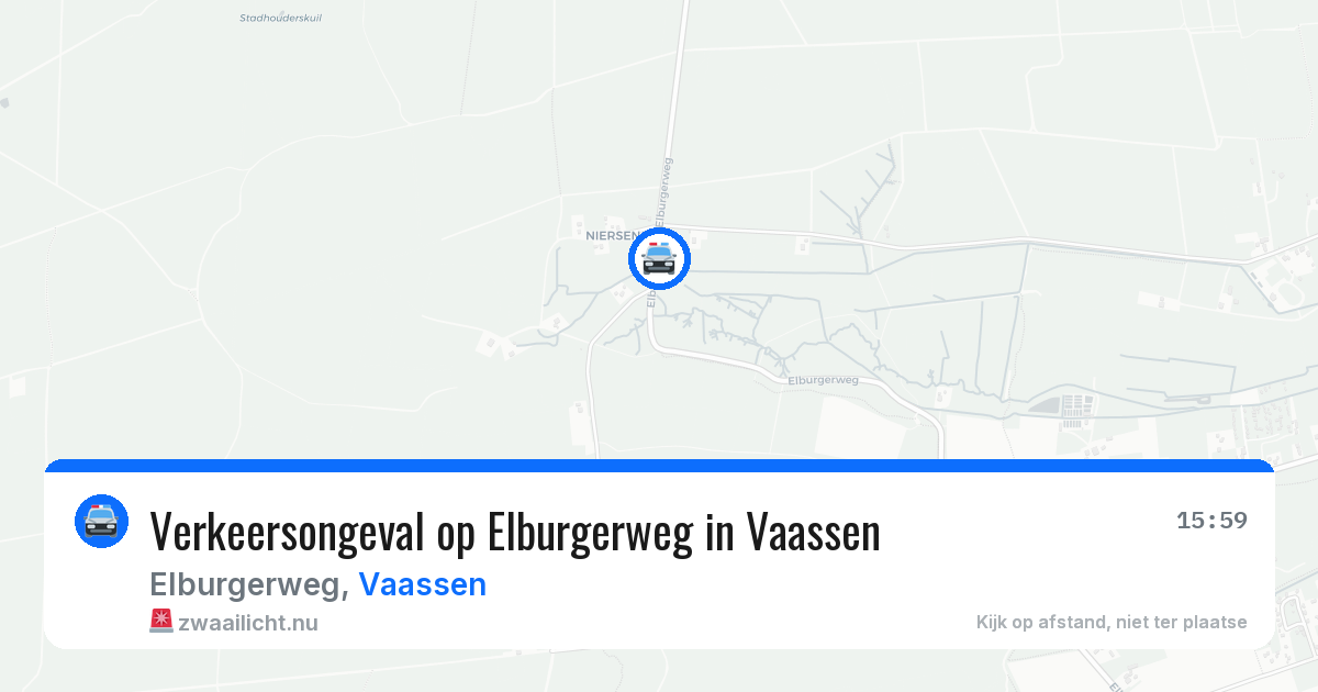 Verkeersongeval op Elburgerweg in Vaassen — 14 apr 2026