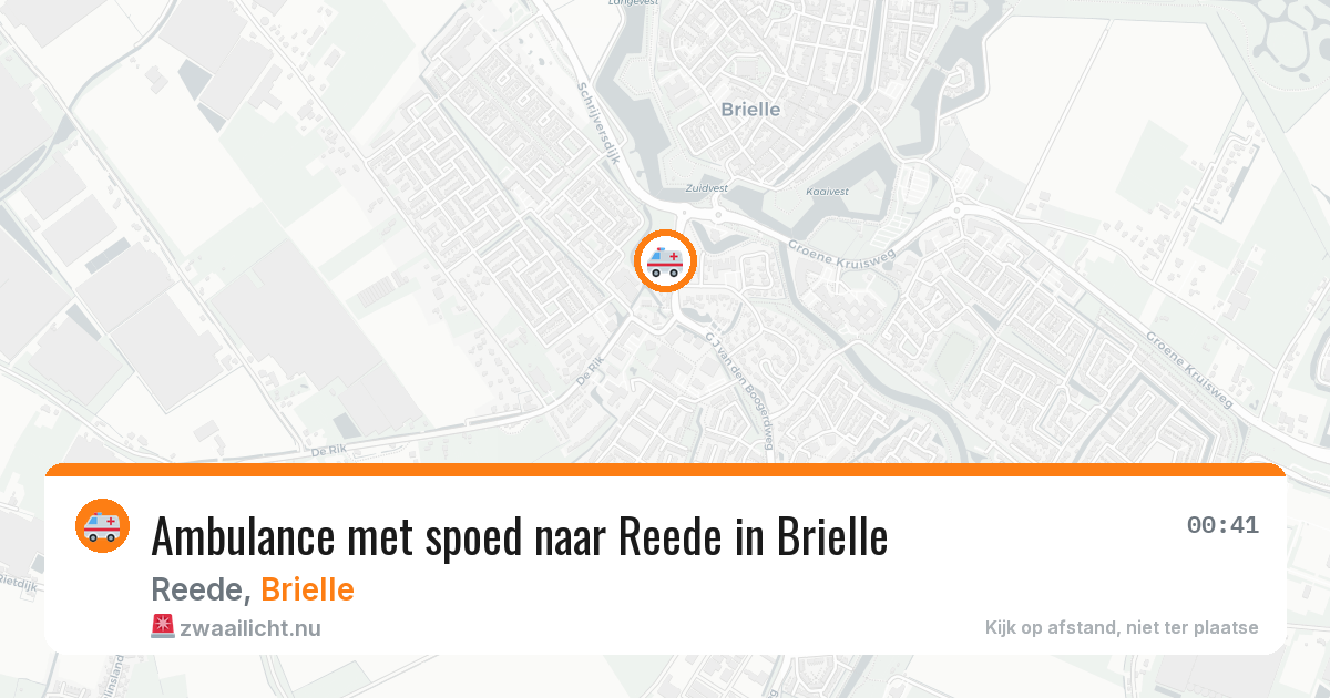 Ambulance met spoed naar Reede in Brielle — 5 apr 2026