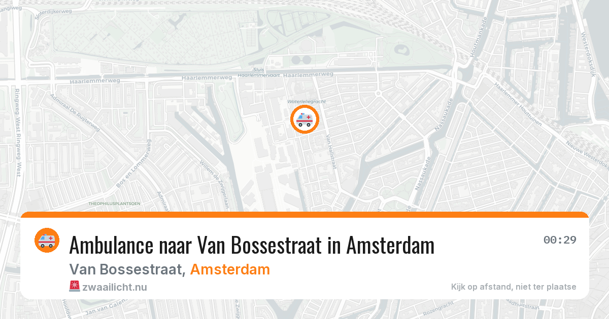 Ambulance naar Van Bossestraat in Amsterdam — 13 jul 2026