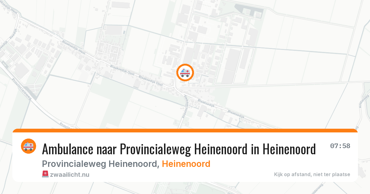 Ambulance naar Provincialeweg Heinenoord in Heinenoord — 1 jun 2026