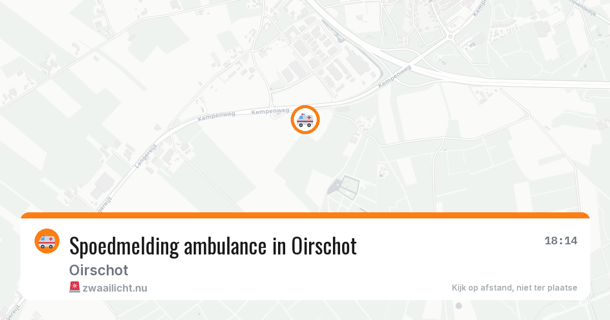 Spoedmelding ambulance in Oirschot — 14 jul 2026