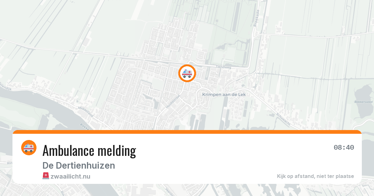Ambulance melding — 23 jan 2026