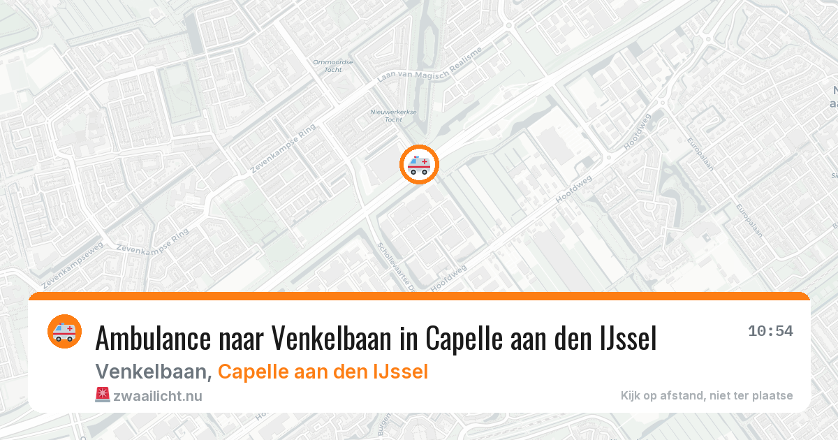 Ambulance naar Venkelbaan in Capelle aan den IJssel — 14 jul 2026