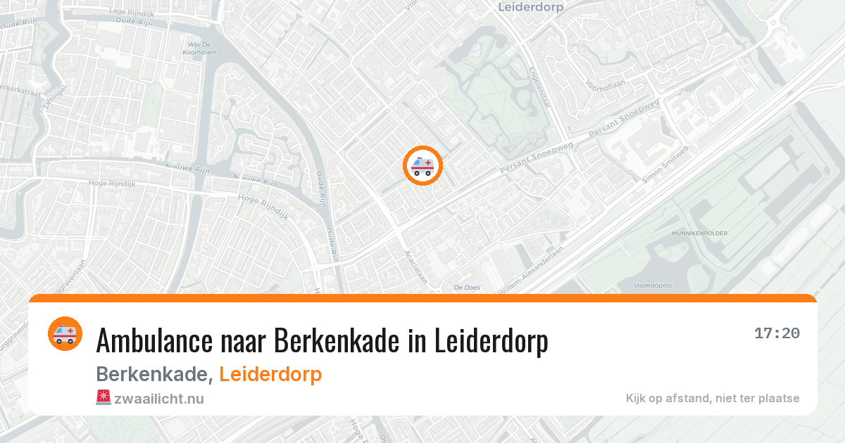 Ambulance naar Berkenkade in Leiderdorp — 12 jul 2026