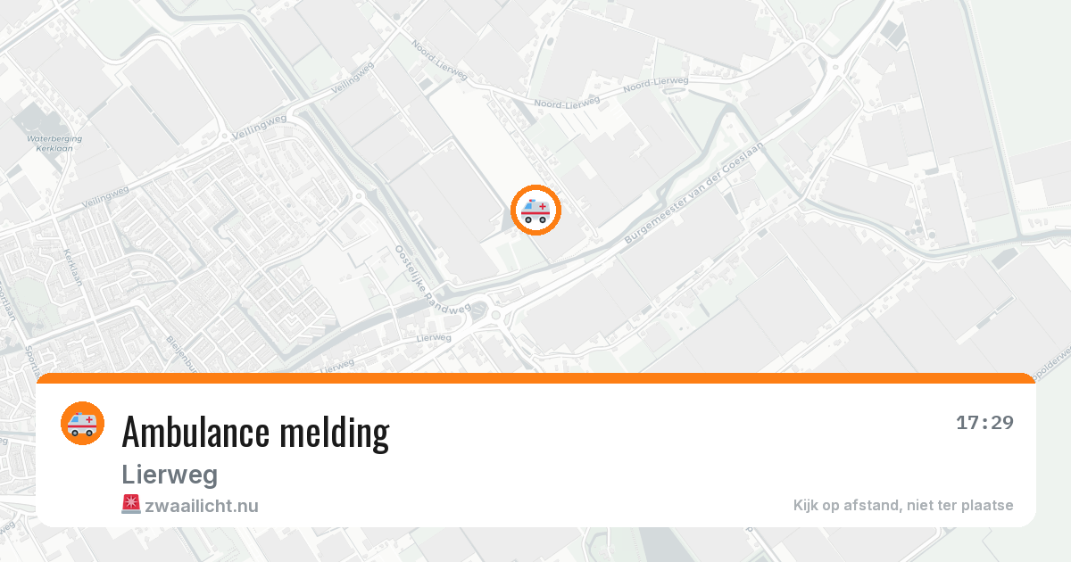 Ambulance melding — 20 jul 2026