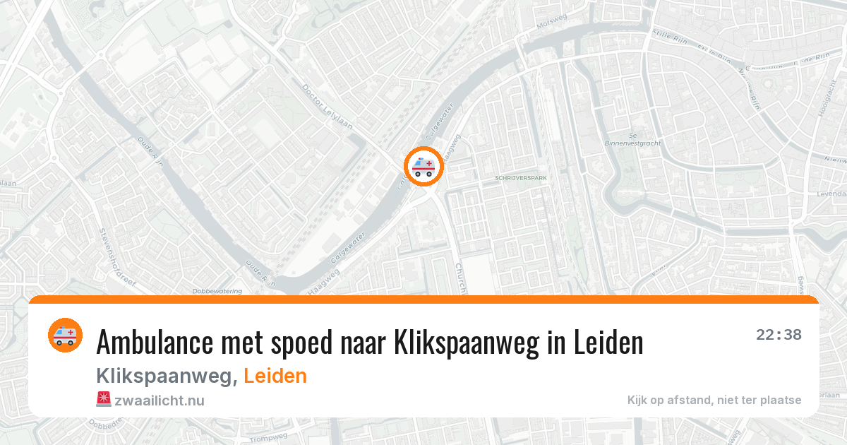 Ambulance met spoed naar Klikspaanweg in Leiden — 13 jul 2026