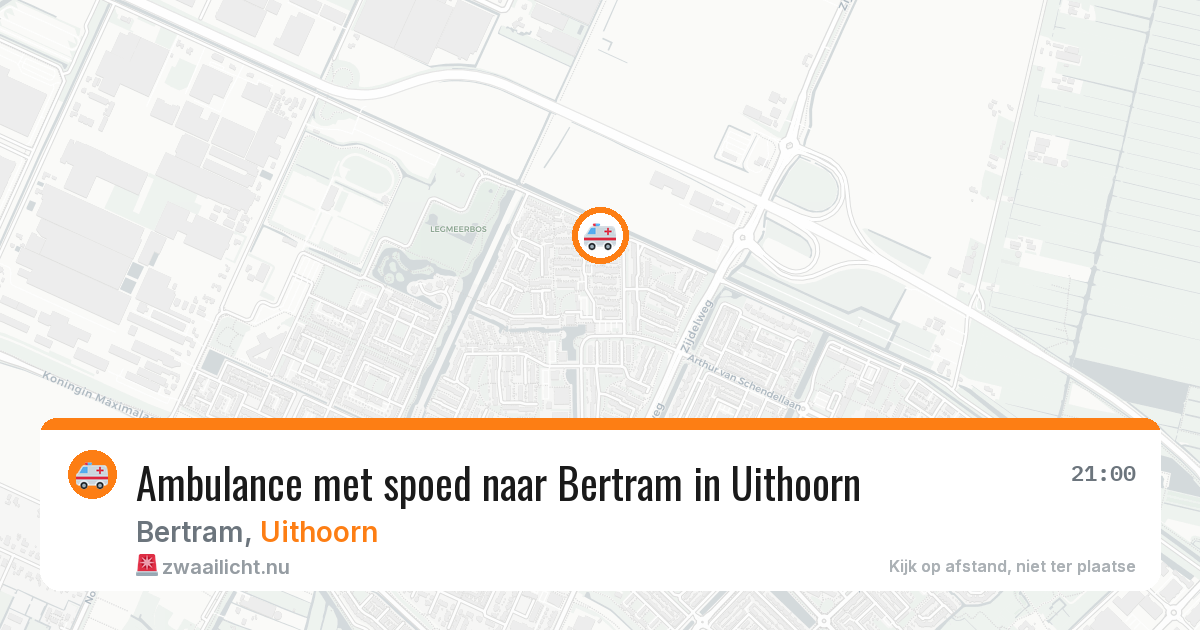 Ambulance met spoed naar Bertram in Uithoorn — 1 apr 2026
