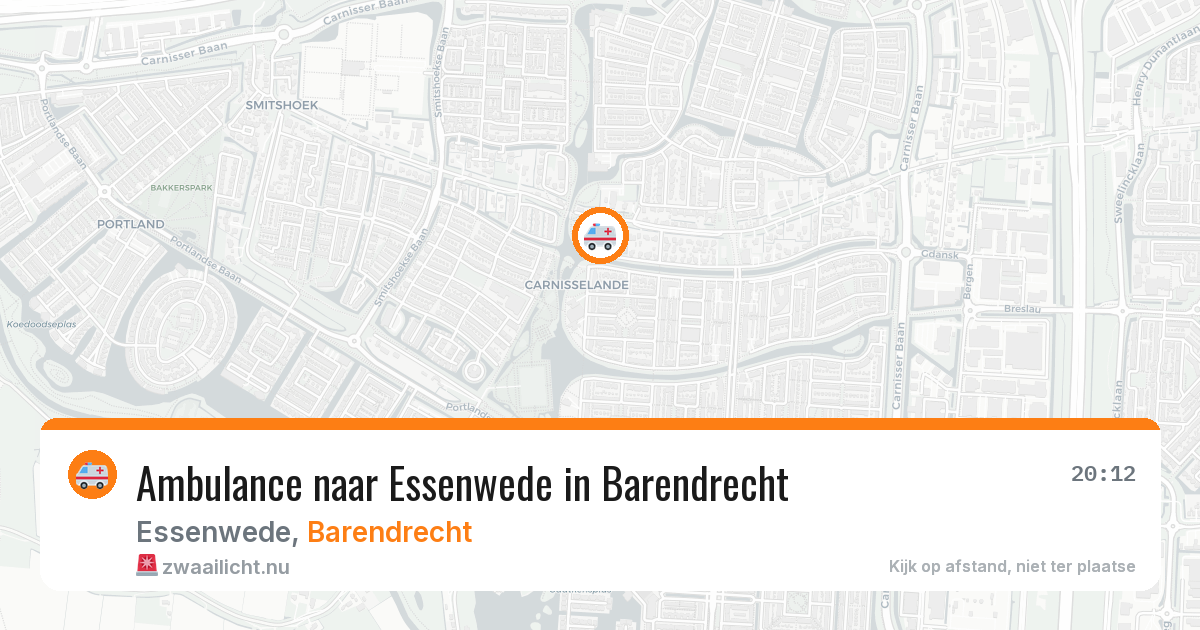 Ambulance naar Essenwede in Barendrecht — 5 jun 2026
