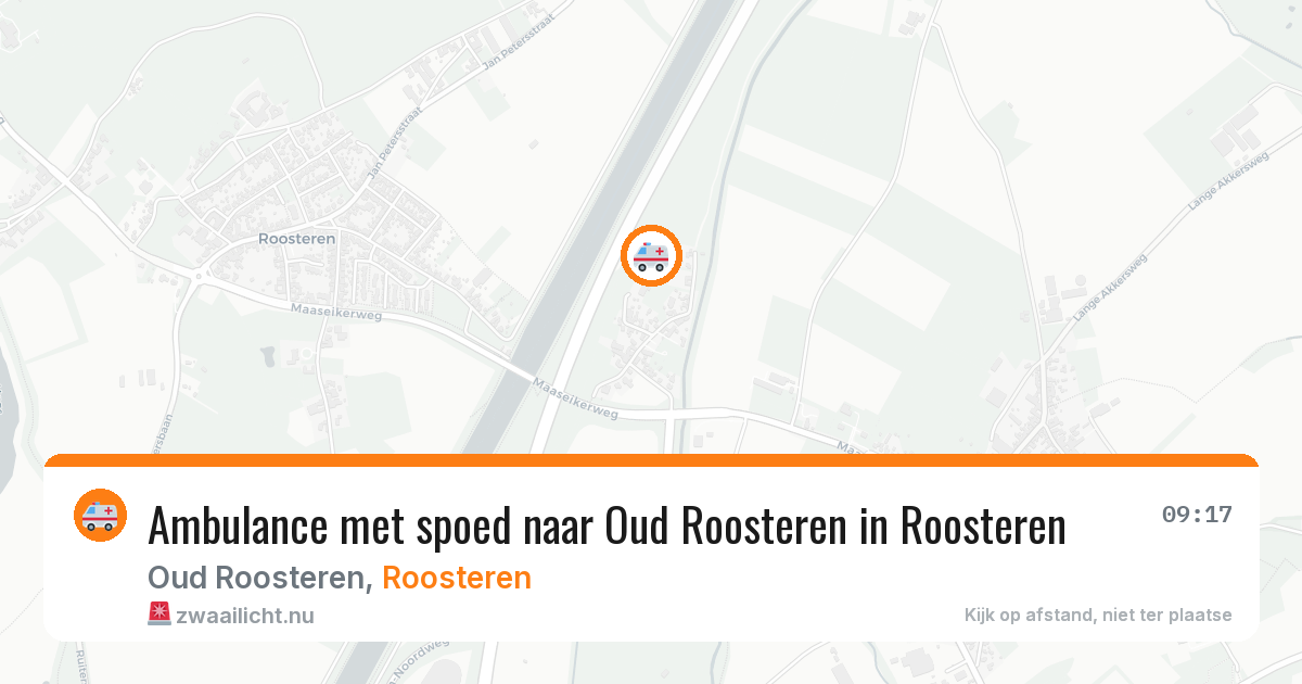 Ambulance met spoed naar Oud Roosteren in Roosteren — 26 mei 2026