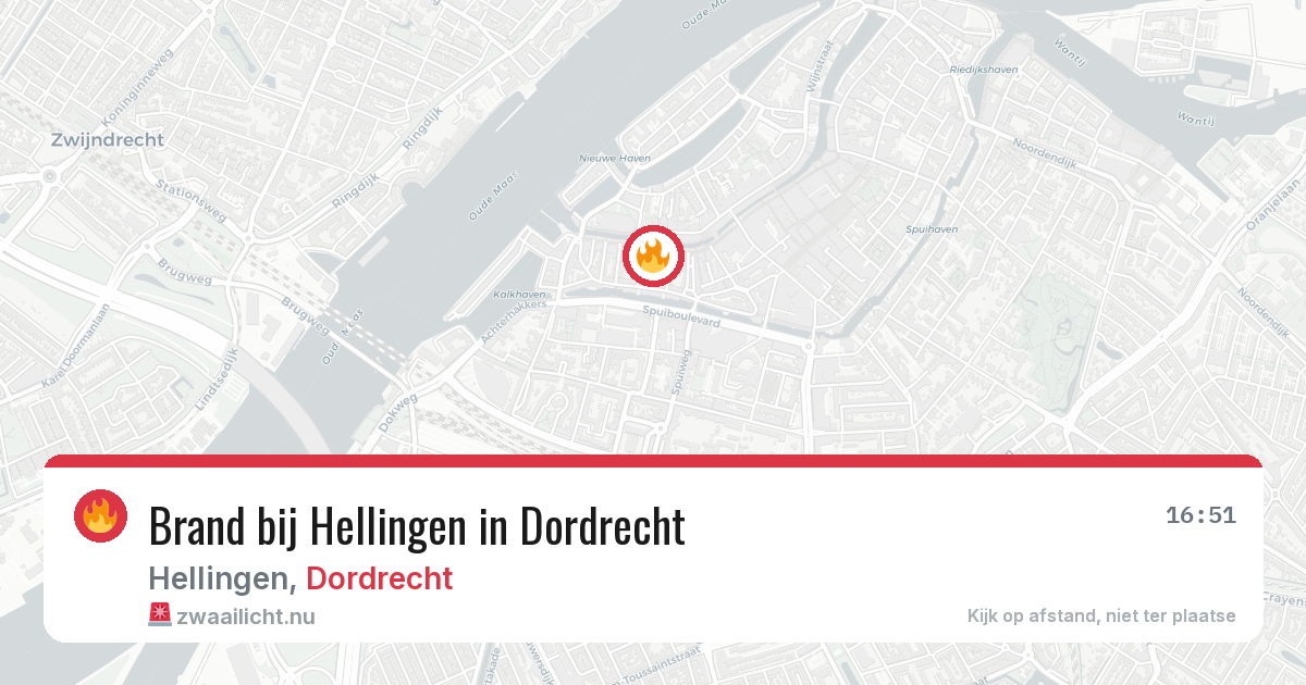 Brand bij Hellingen in Dordrecht — 4 jun 2026