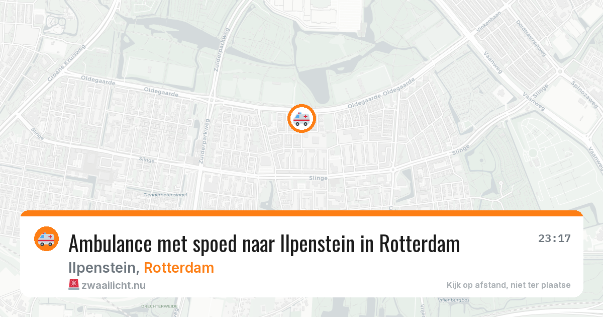 Ambulance met spoed naar Ilpenstein in Rotterdam — 14 mrt 2026