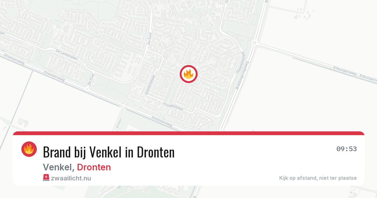 Brand bij Venkel in Dronten — 8 apr 2026