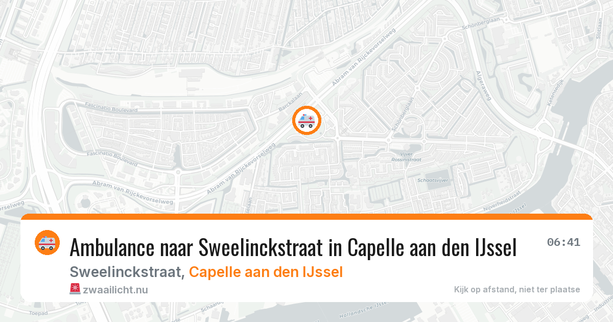Ambulance naar Sweelinckstraat in Capelle aan den IJssel — 1 jun 2026