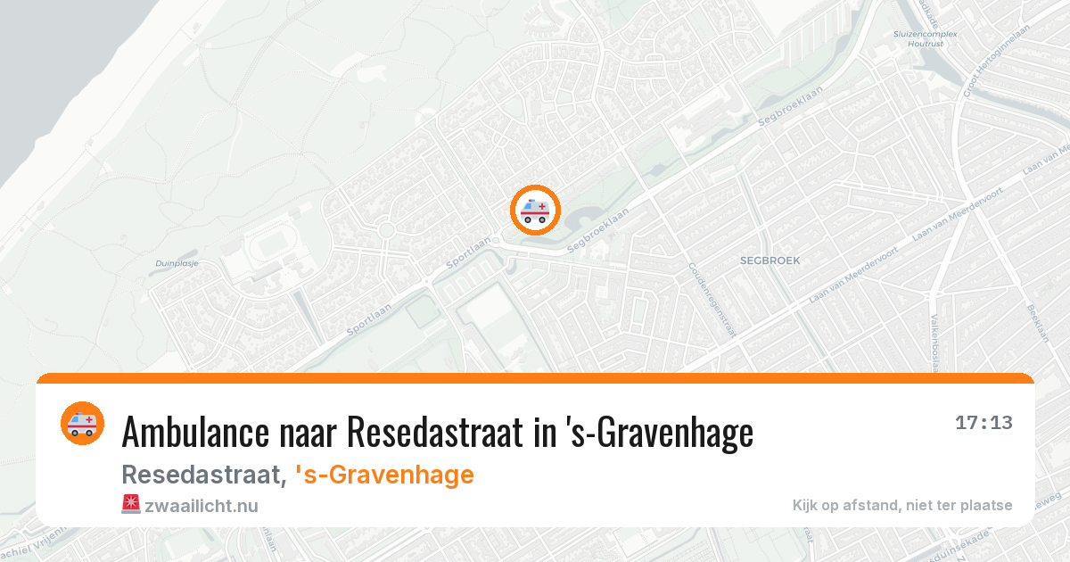 Ambulance naar Resedastraat in 's-Gravenhage — 28 mei 2026