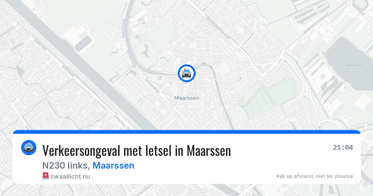 Verkeersongeval met letsel in Maarssen — 6 feb 2026