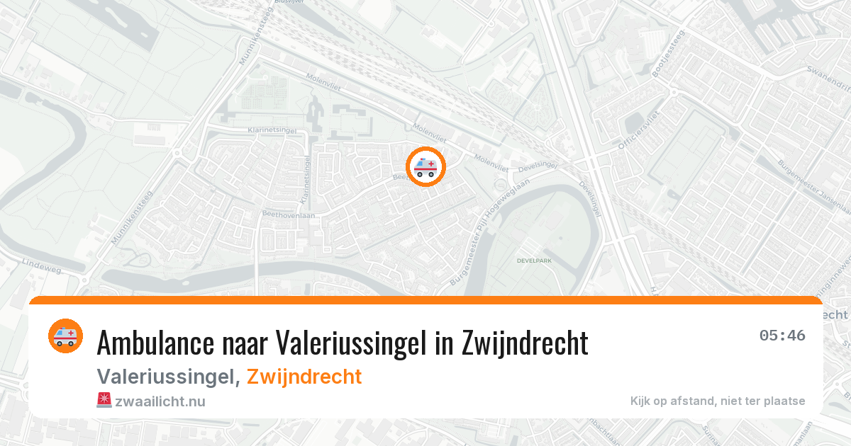 Ambulance naar Valeriussingel in Zwijndrecht — 21 jul 2026