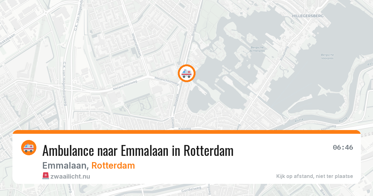 Ambulance naar Emmalaan in Rotterdam — 25 jul 2026