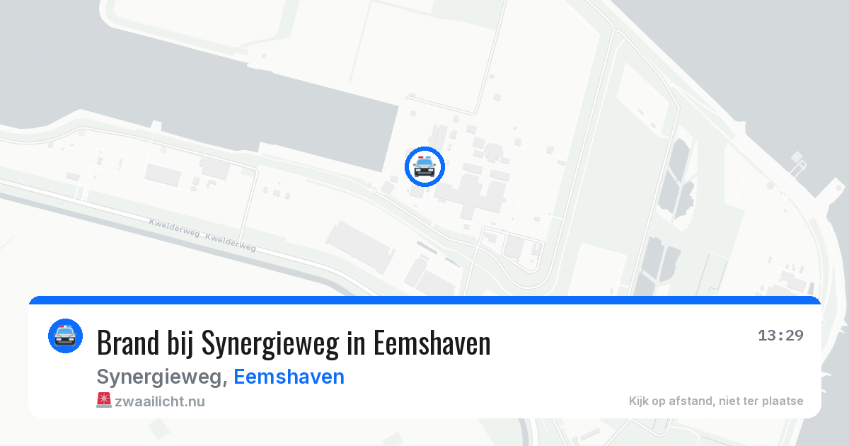 Brand bij Synergieweg in Eemshaven — 26 mrt 2026