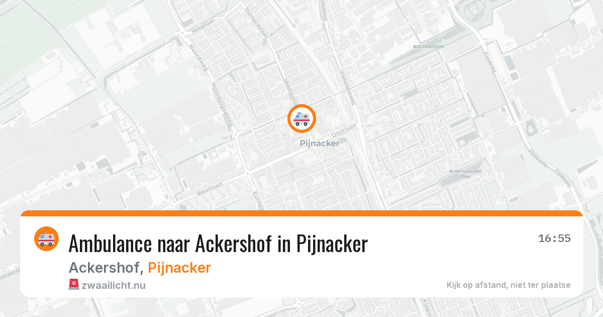 Ambulance naar Ackershof in Pijnacker — 27 apr 2026