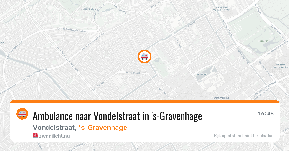 Ambulance naar Vondelstraat in 's-Gravenhage — 19 mei 2026