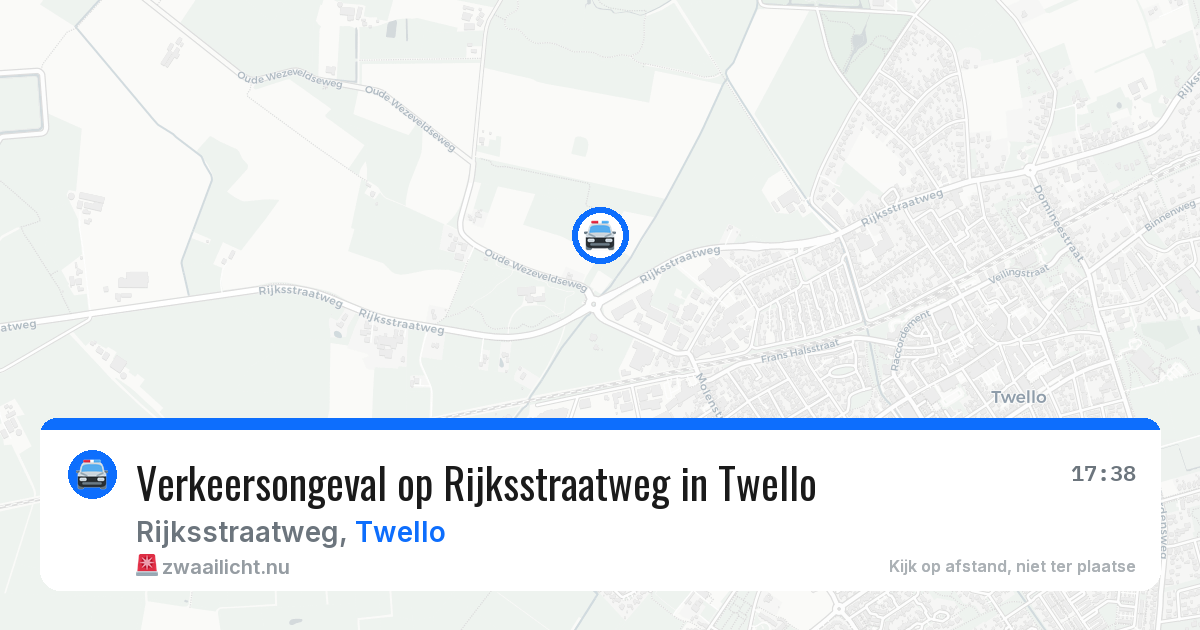 Verkeersongeval op Rijksstraatweg in Twello — 23 mrt 2026