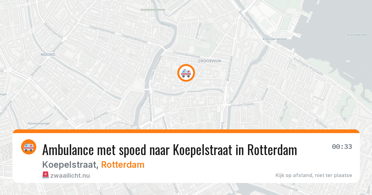 Ambulance met spoed naar Koepelstraat in Rotterdam — 31 mei 2026