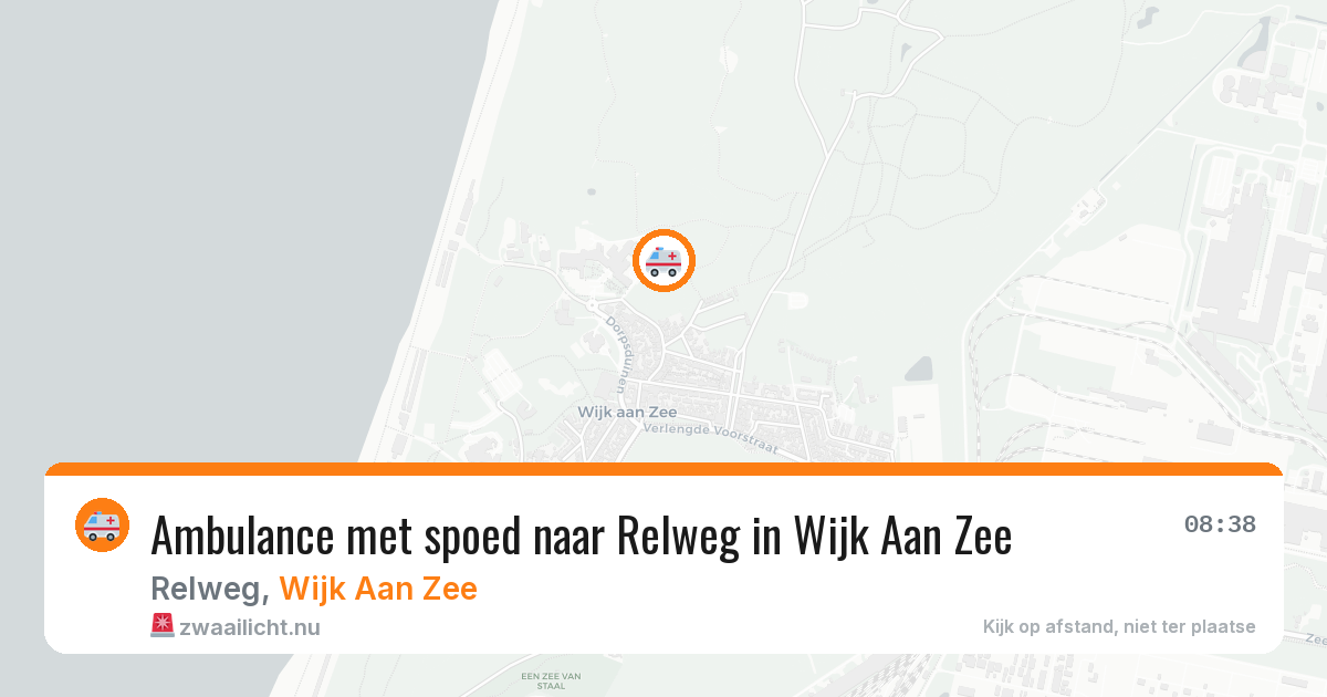 Ambulance met spoed naar Relweg in Wijk Aan Zee — 20 jul 2026