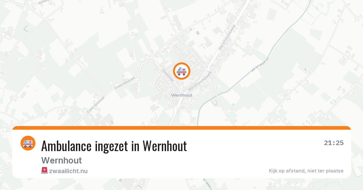 Ambulance ingezet in Wernhout — 9 jul 2026