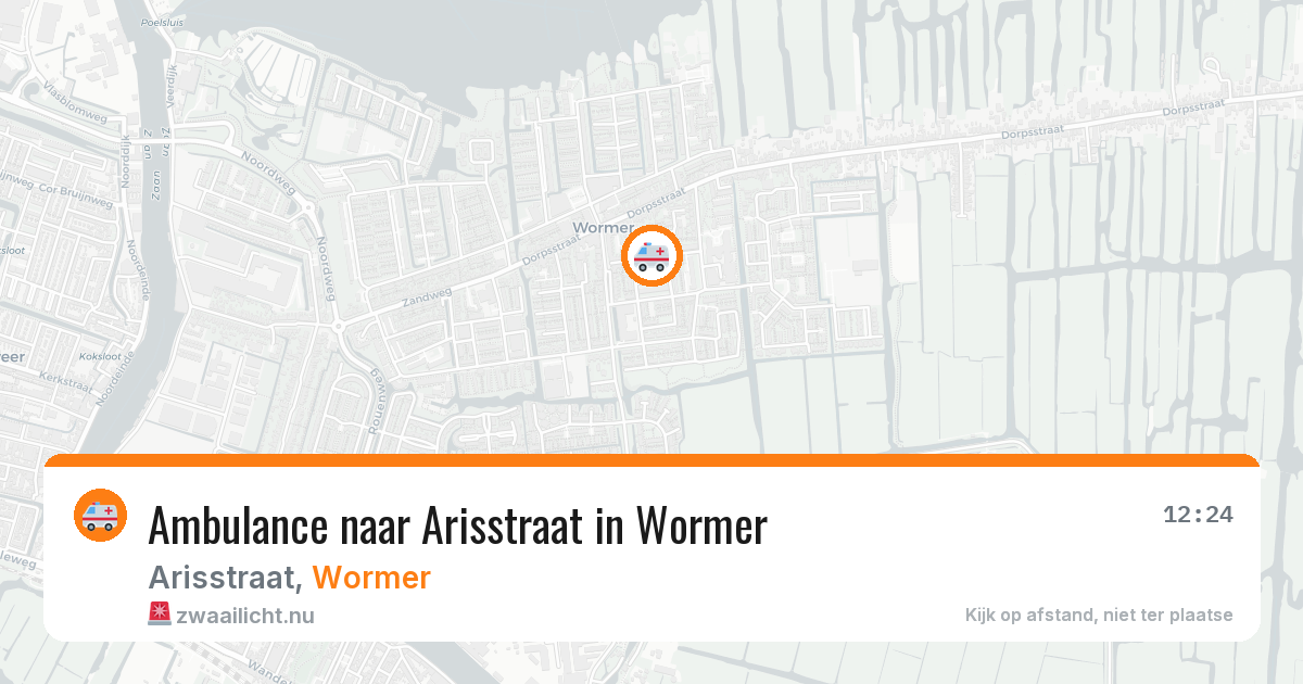 Ambulance naar Arisstraat in Wormer — 25 jan 2026