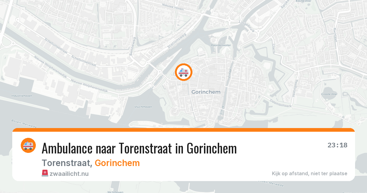 Ambulance naar Torenstraat in Gorinchem — 1 apr 2026