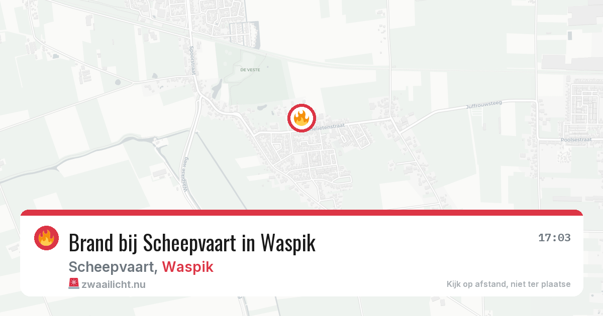 Brand bij Scheepvaart in Waspik — 2 jun 2026