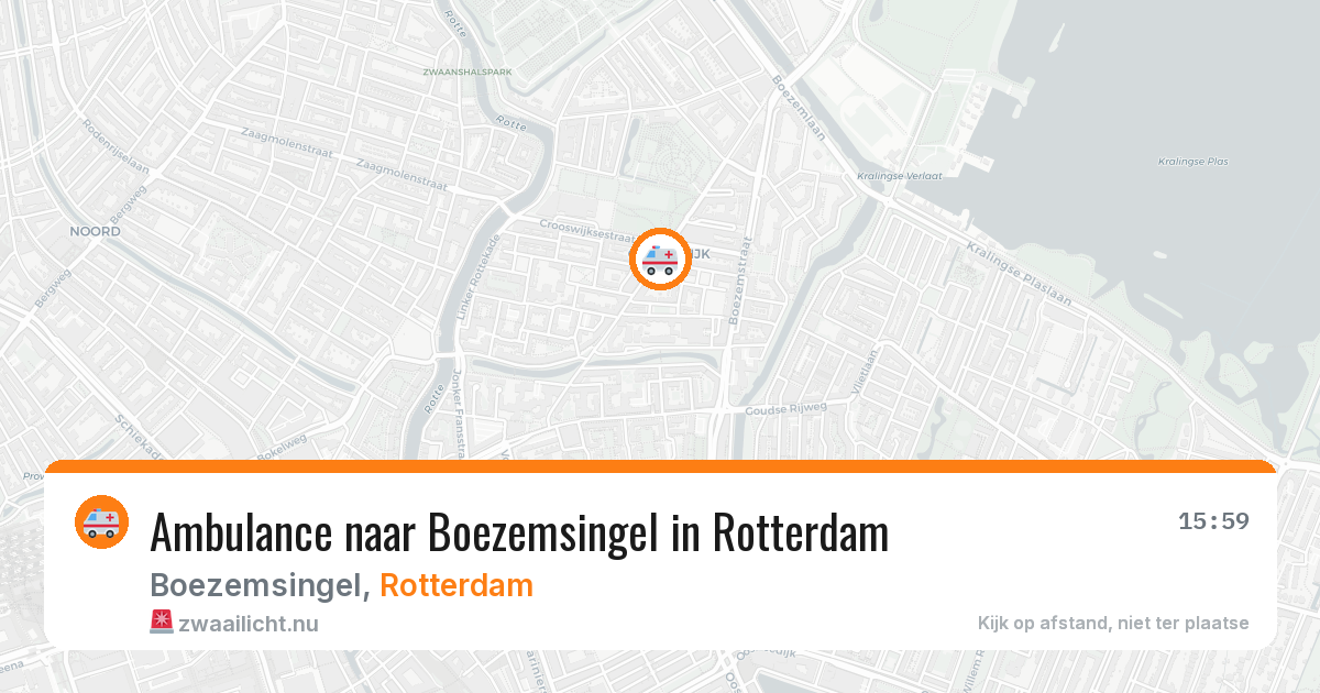Ambulance naar Boezemsingel in Rotterdam — 10 jul 2026