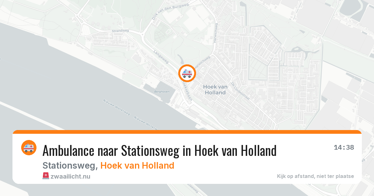Ambulance naar Stationsweg in Hoek van Holland — 26 mei 2026