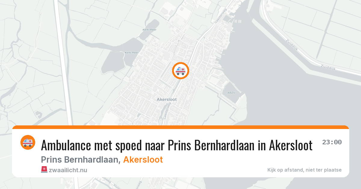 Ambulance met spoed naar Prins Bernhardlaan in Akersloot — 11 jul 2026